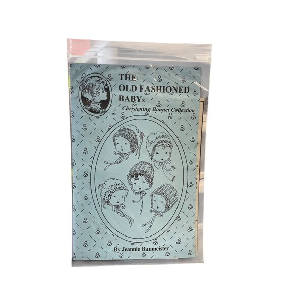 The Old Fashioned Baby Christening Bonnet Pattern Jeannie Baumeister - Picture 1 of 2